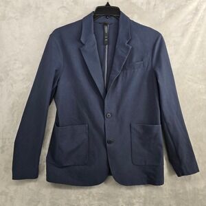 PROOF Mens XS Blue 72 Hour Merino Wool Blend Blazer Jacket Modern Fit
